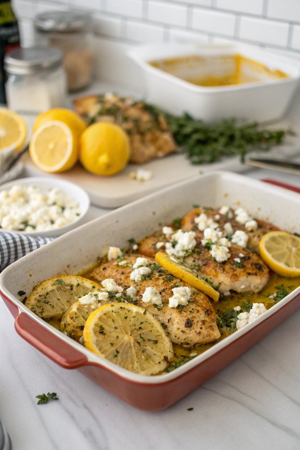Zesty Greek Chicken with Lemon and Feta Recipe