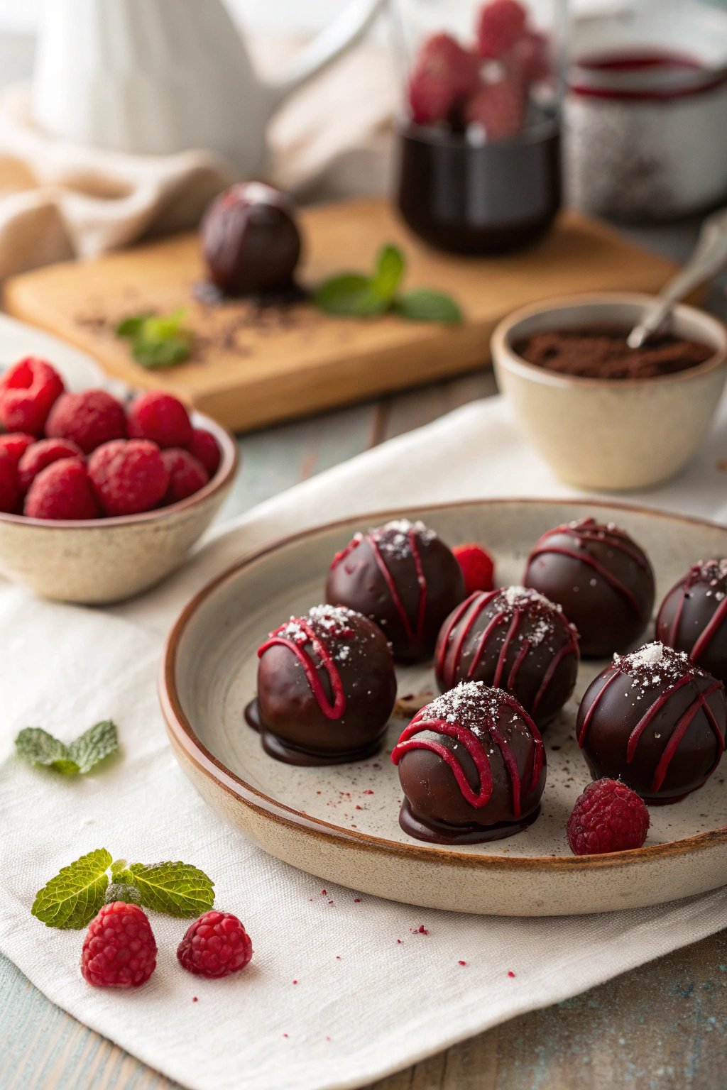 Chocolate Raspberry Truffles Recipe