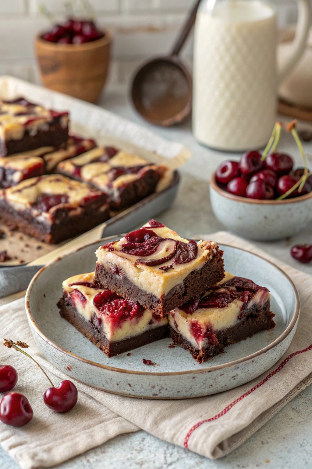 Cherry Cheesecake Brownies Recipe for Dessert Lovers