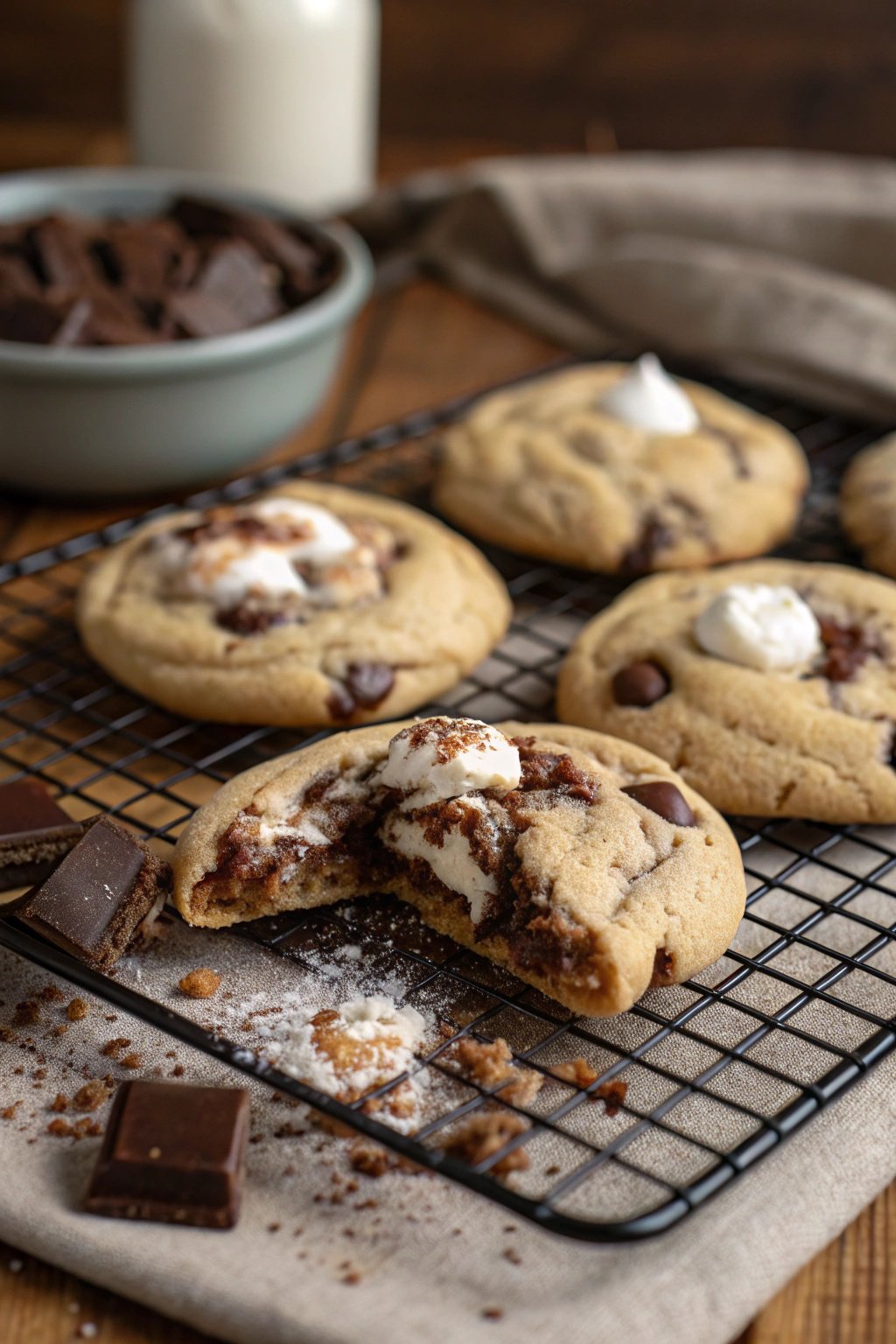 Chocolate Marshmallow Swirl Cookies Recipe