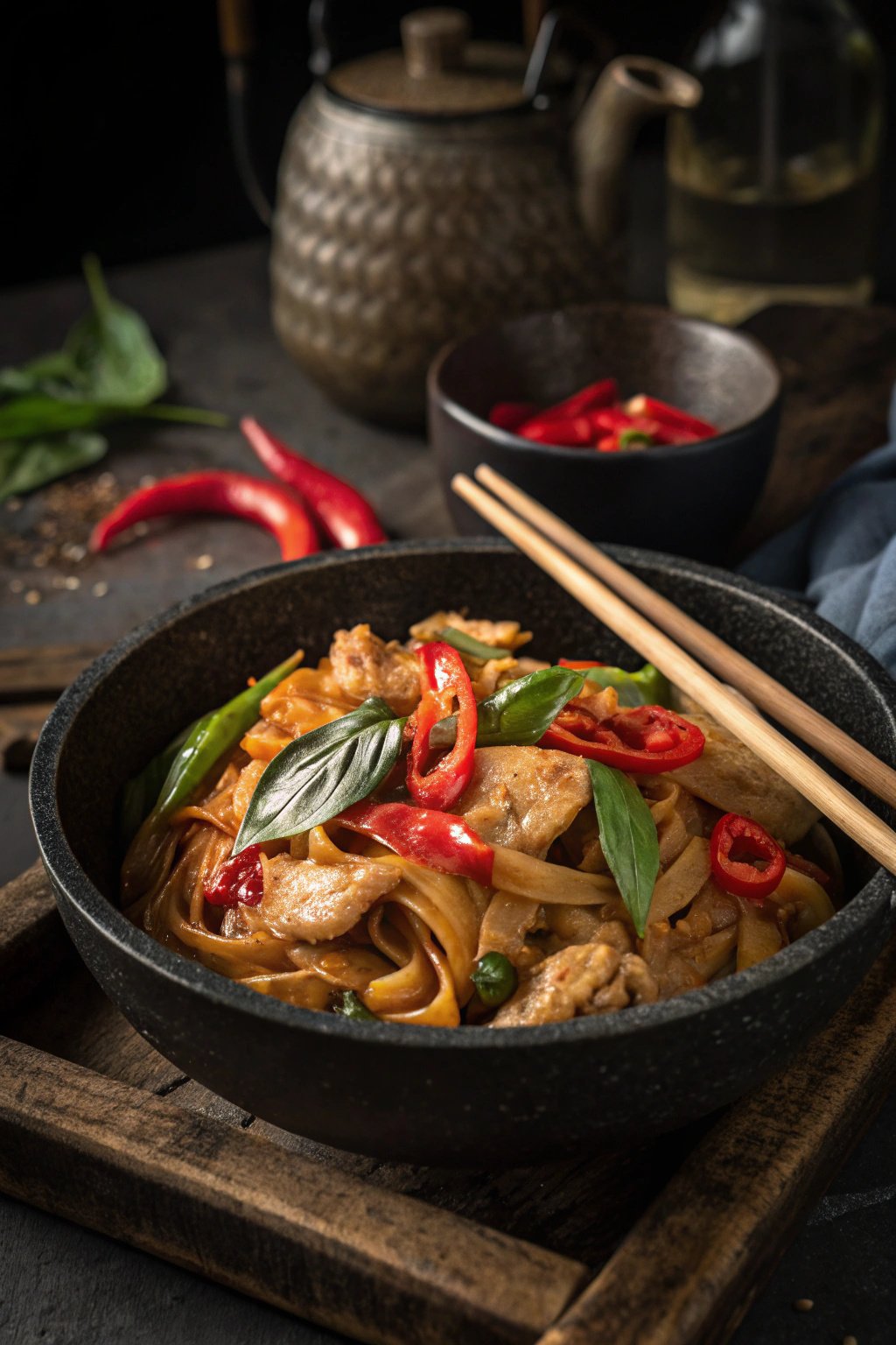 Street Style Thai Drunken Noodles Recipe