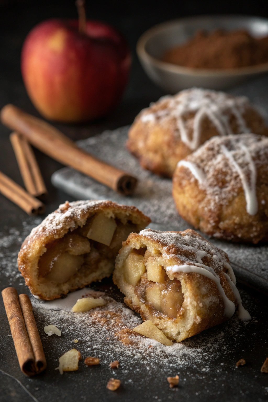 Glazed Baked Apple Fritters Recipe