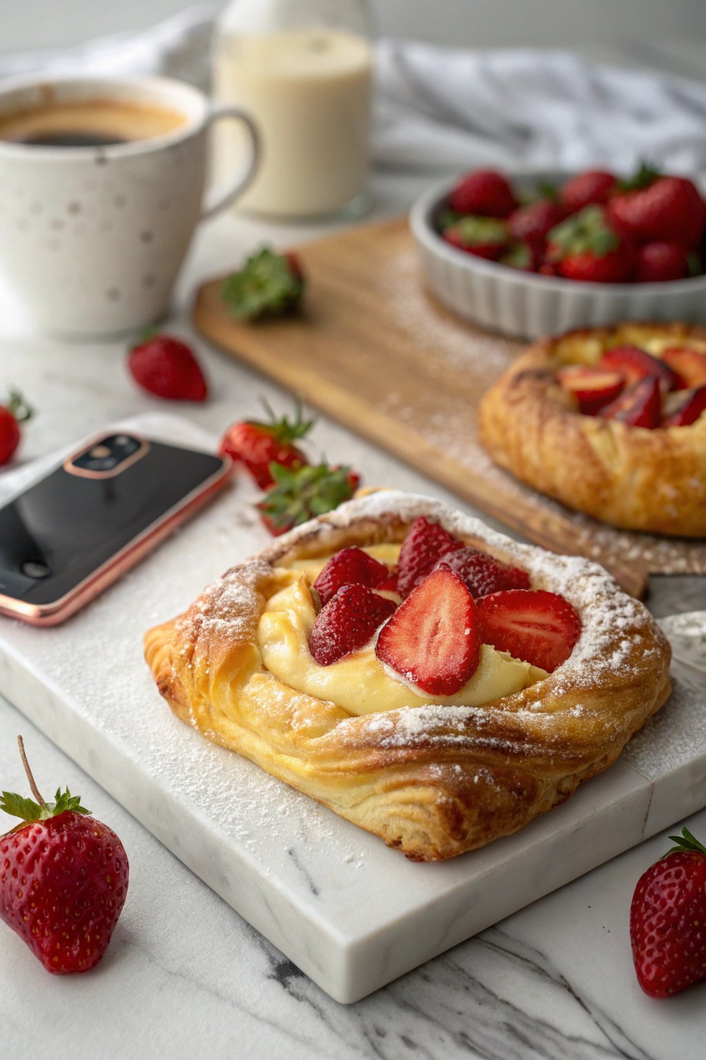 Flaky Strawberry Danish Pastry Recipe Delight