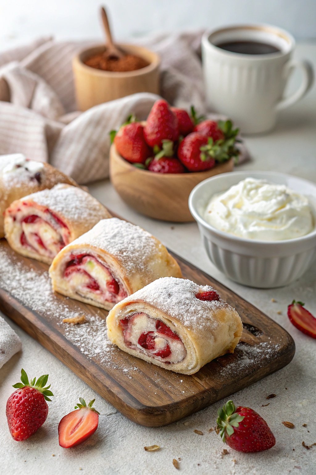 Easy Strawberry Cheesecake Rolls Recipe - Delightful Dessert