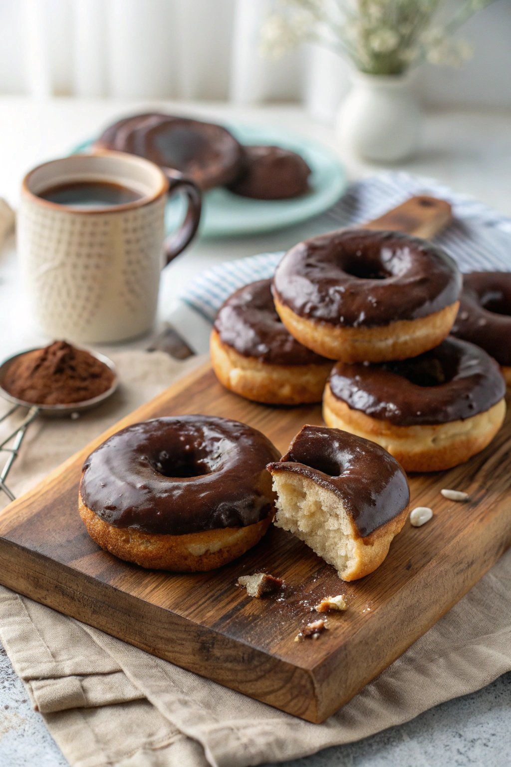 Chocolate Glazed Cake Donuts Recipe Delight
