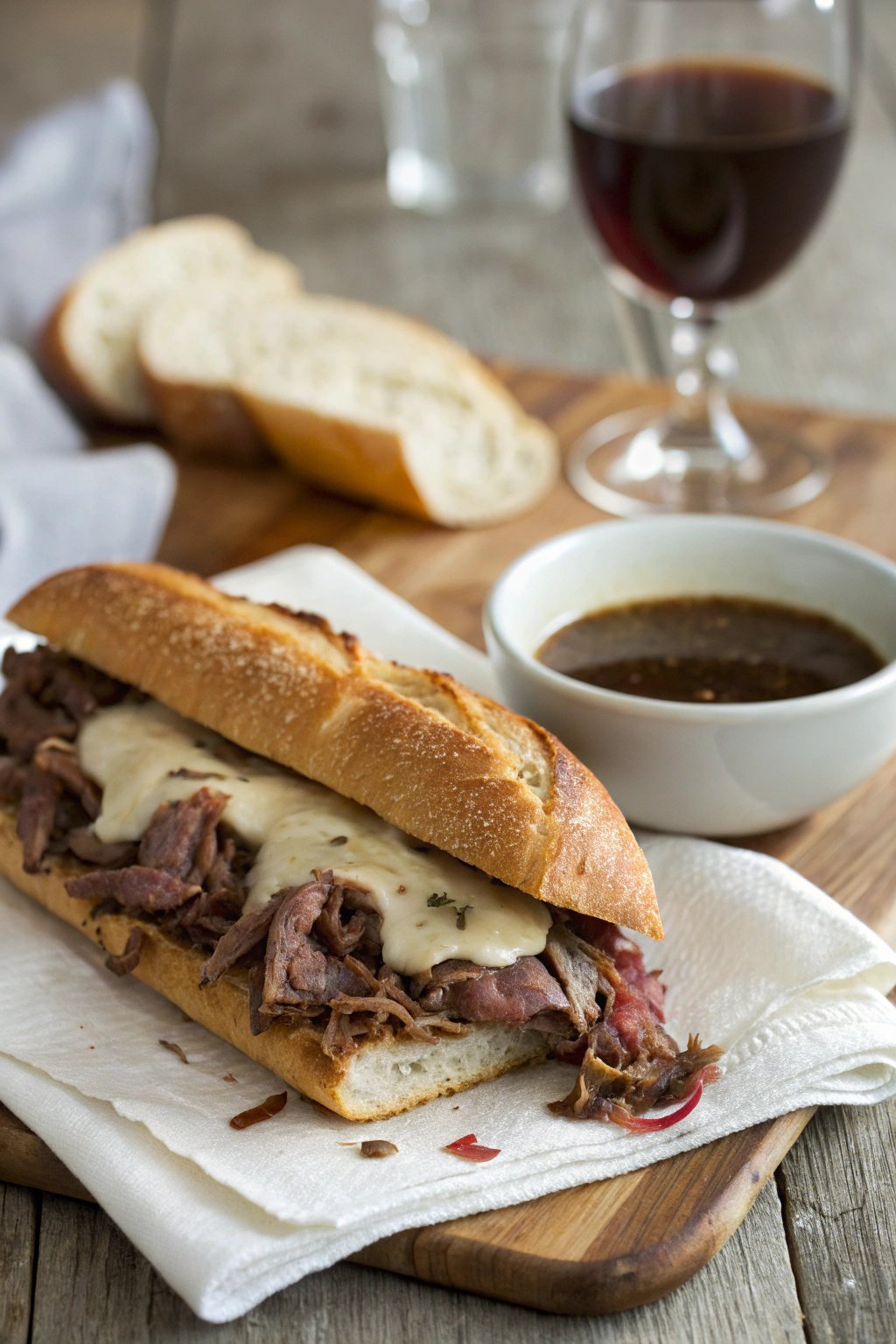 Tender Slow Cooker French Dip Sandwiches Recipe