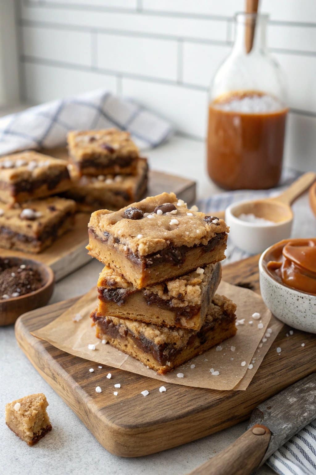 Decadent Salted Caramel Cookie Bars Recipe