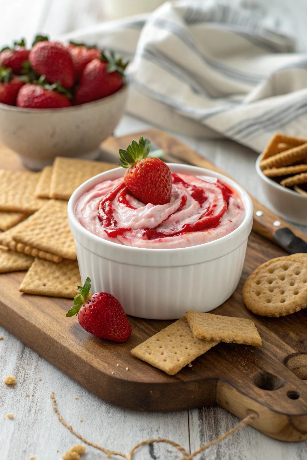 Easy Strawberry Cheesecake Dip Recipe for Parties