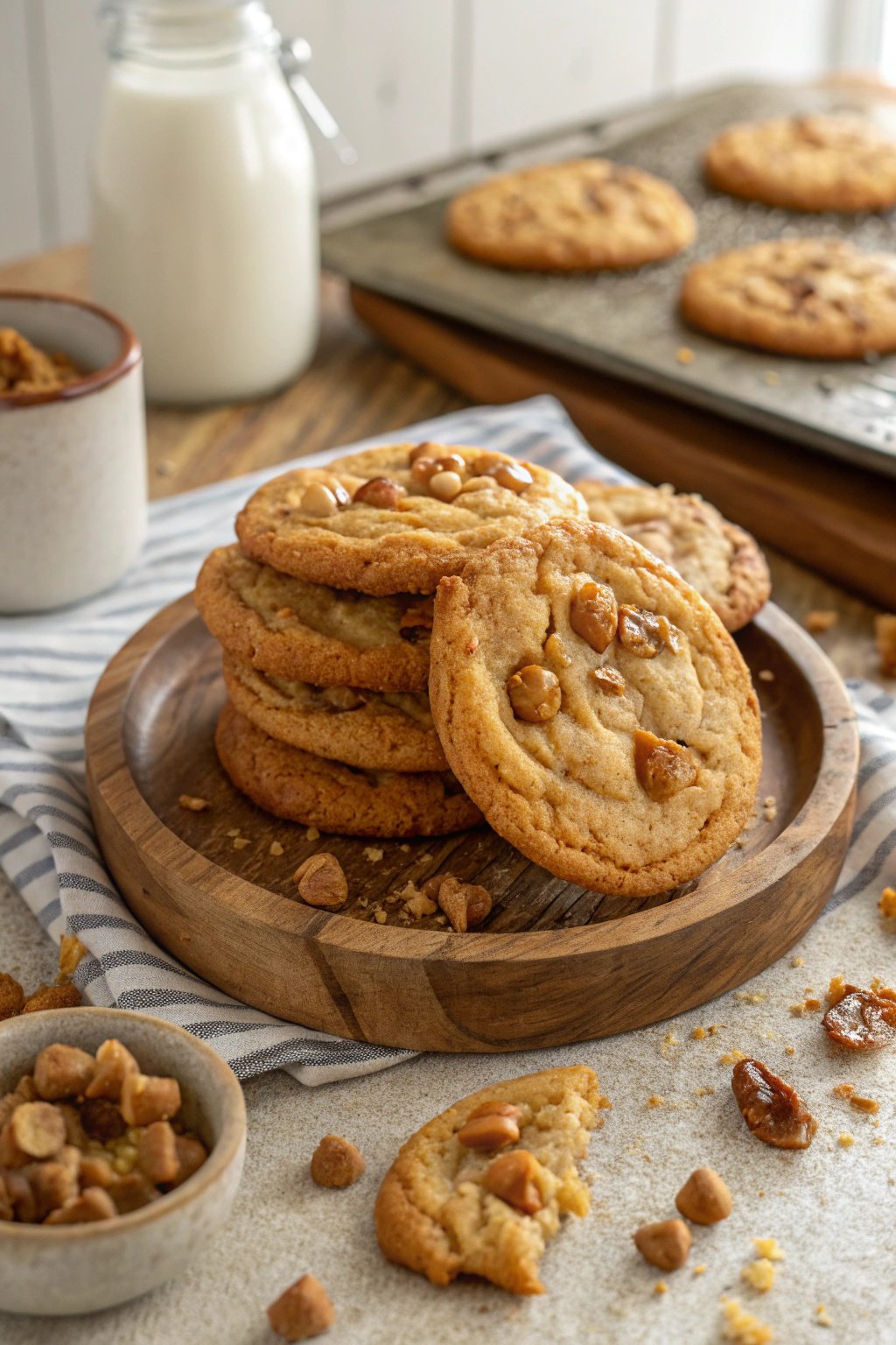 Brown Butter Toffee Cookies Recipe | Deliciously Rich