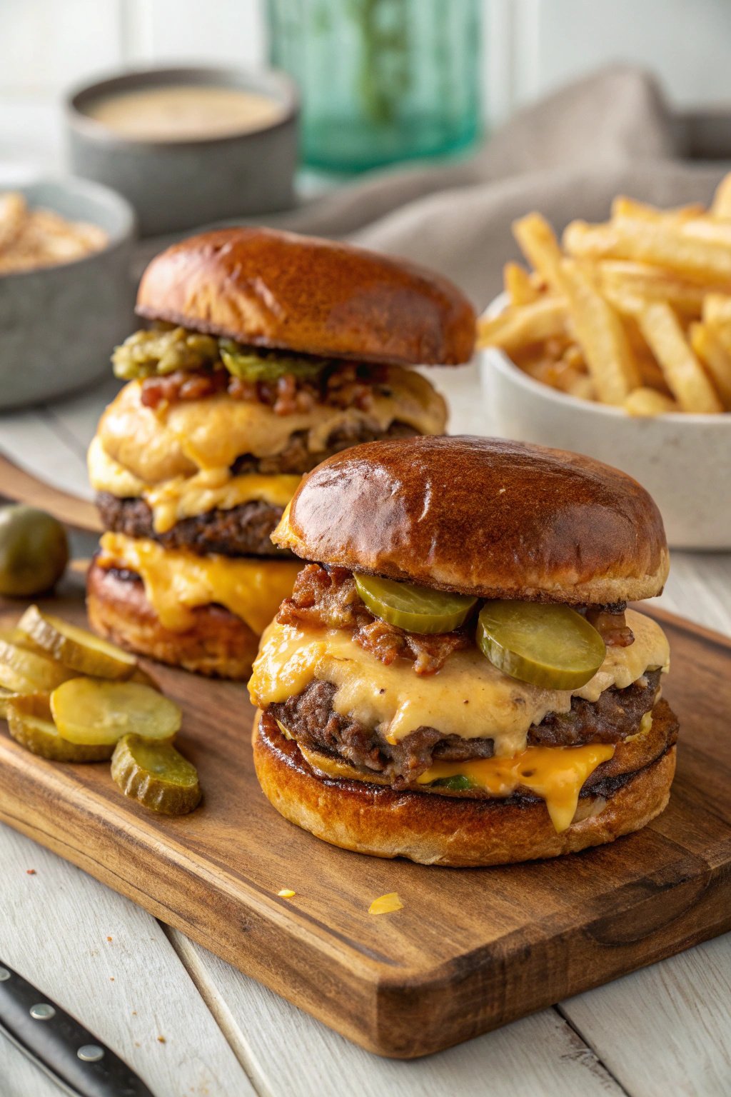 Nostalgic Yummy Smash Burgers with Baconnaise Sauce
