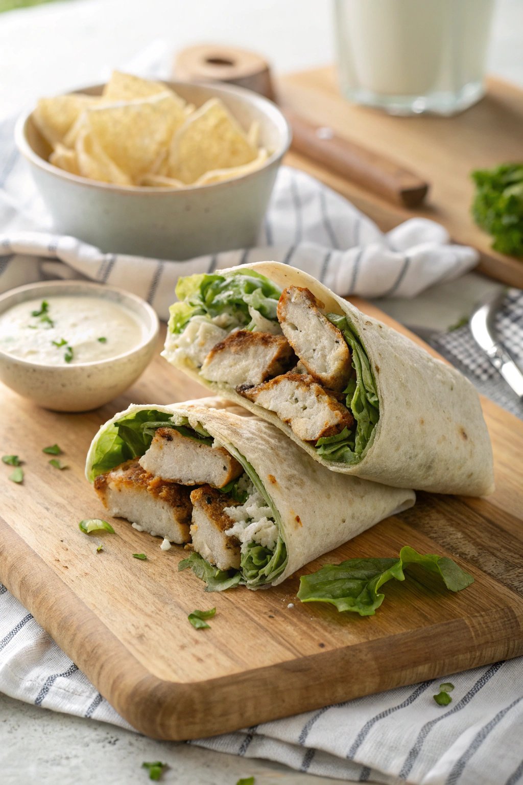 Tangy Miso Chicken Caesar Wrap Recipe