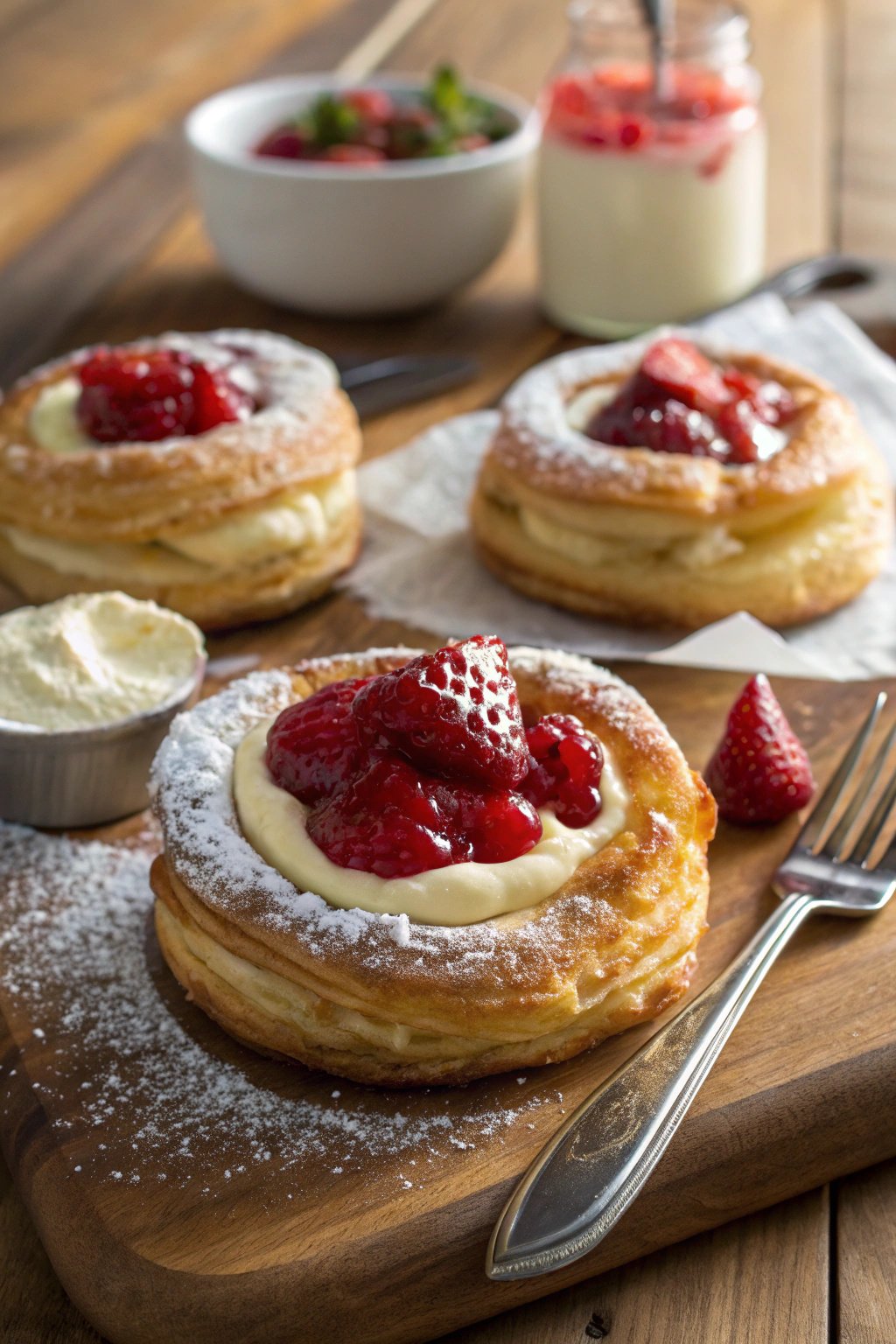 Strawberry Danish with Cream Cheese Recipe Delight