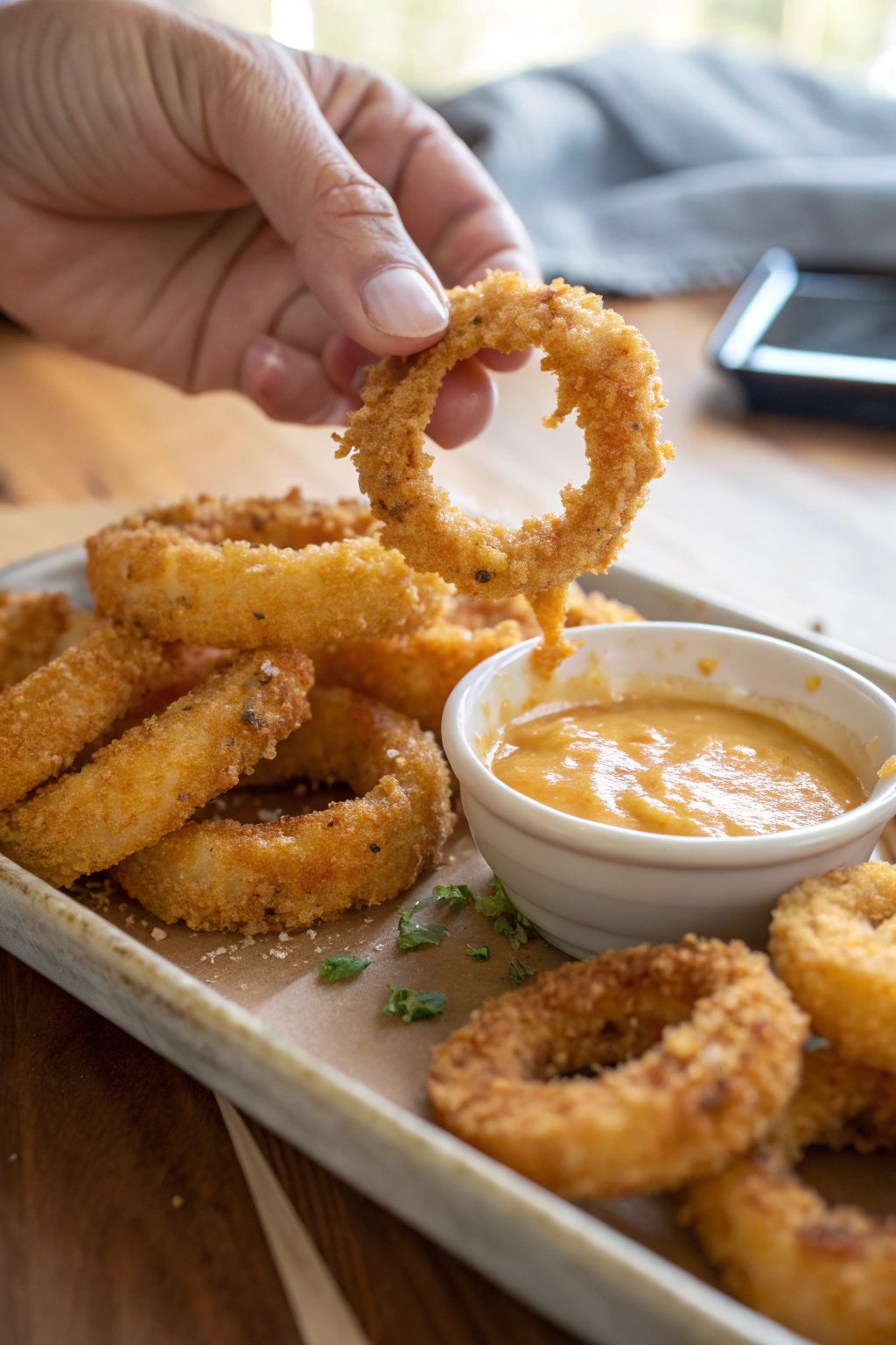 Crunchy Air Fryer Onion Rings Recipe