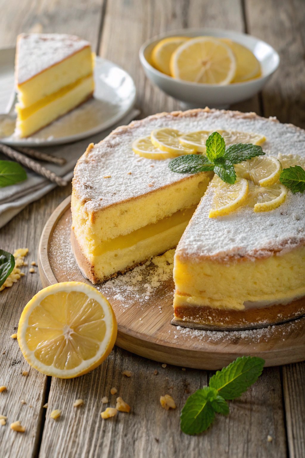 Zesty Lemon Custard Cake Recipe for Dessert Lovers