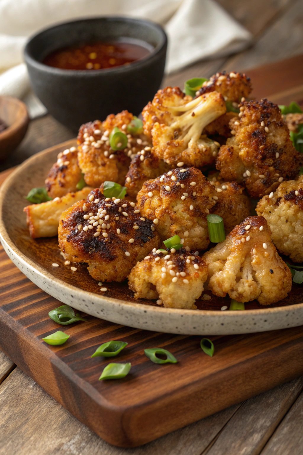 Honey Garlic Baked Cauliflower Recipe