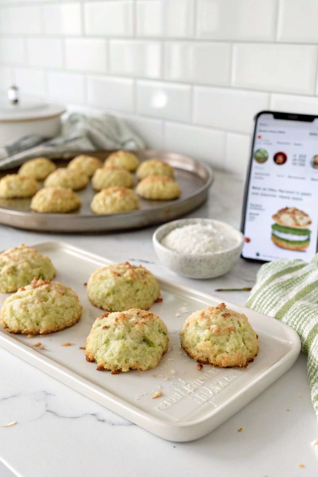 Pistachio Coconut Macaroons - Soft & Chewy Recipe