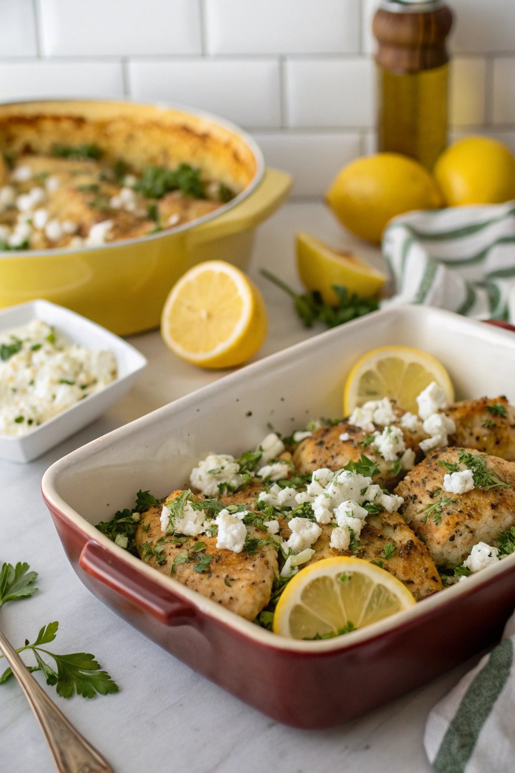 Zesty Greek Chicken with Lemon and Feta Recipe