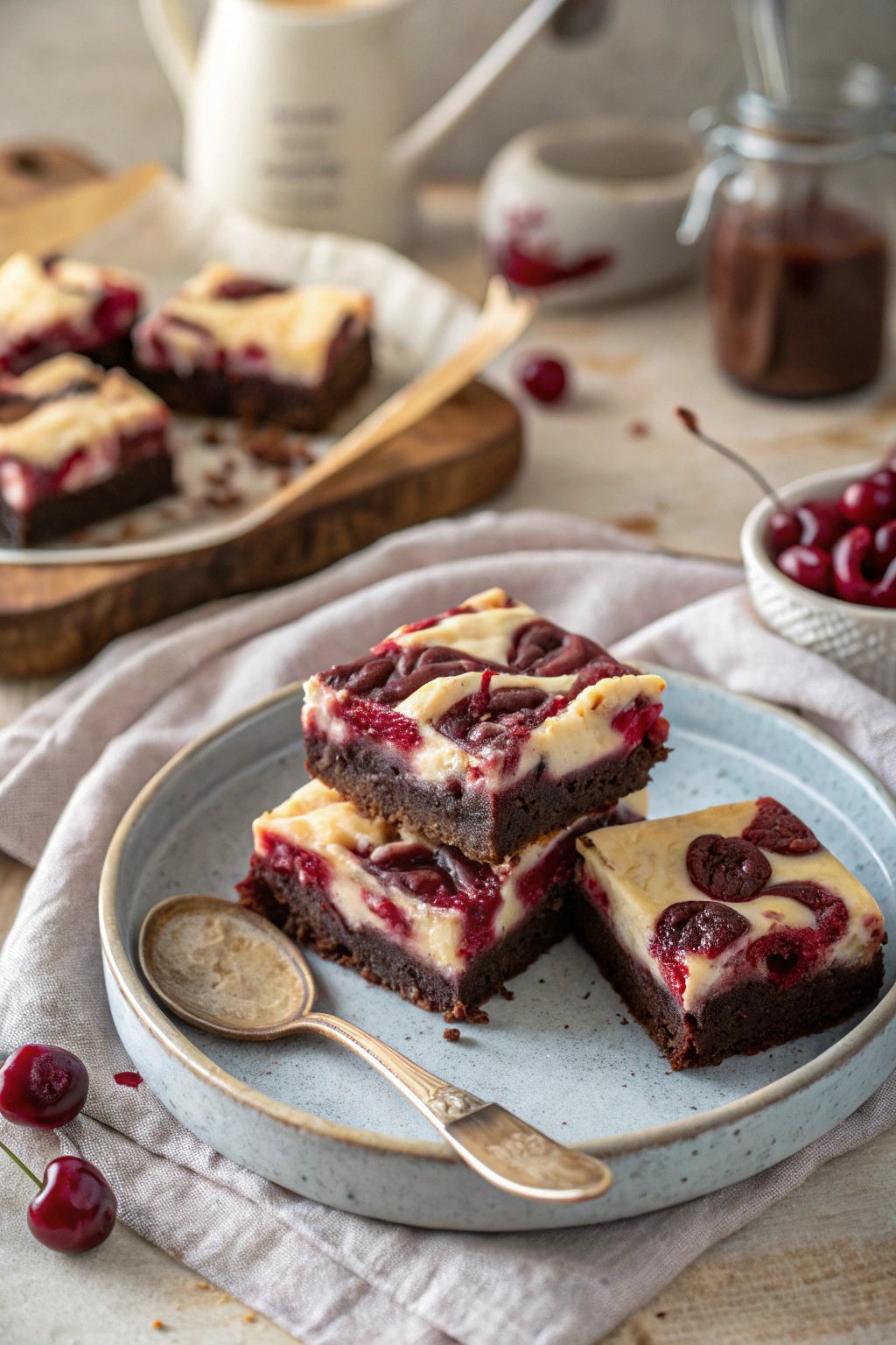 Cherry Cheesecake Brownies Recipe for Dessert Lovers