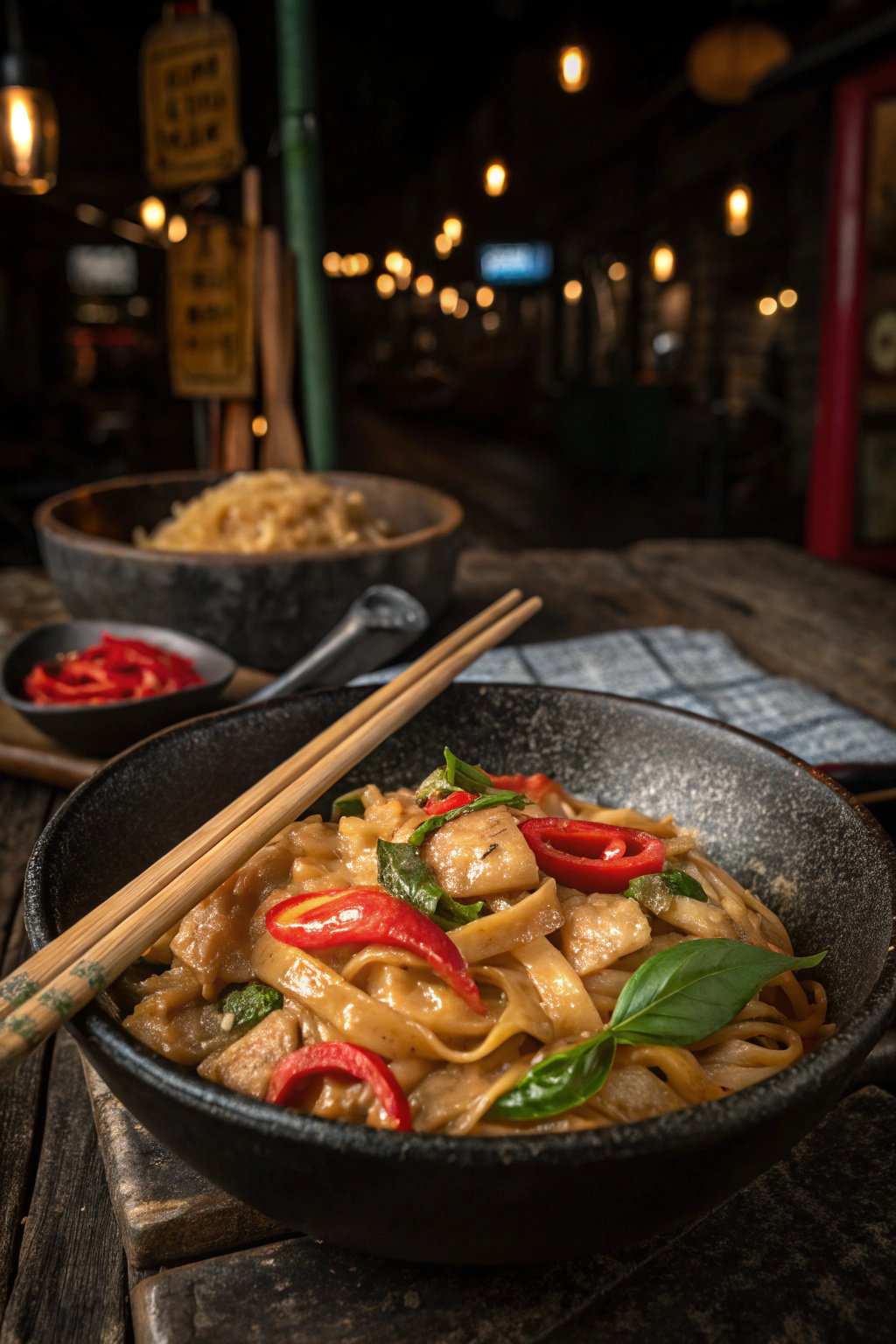 Street Style Thai Drunken Noodles Recipe