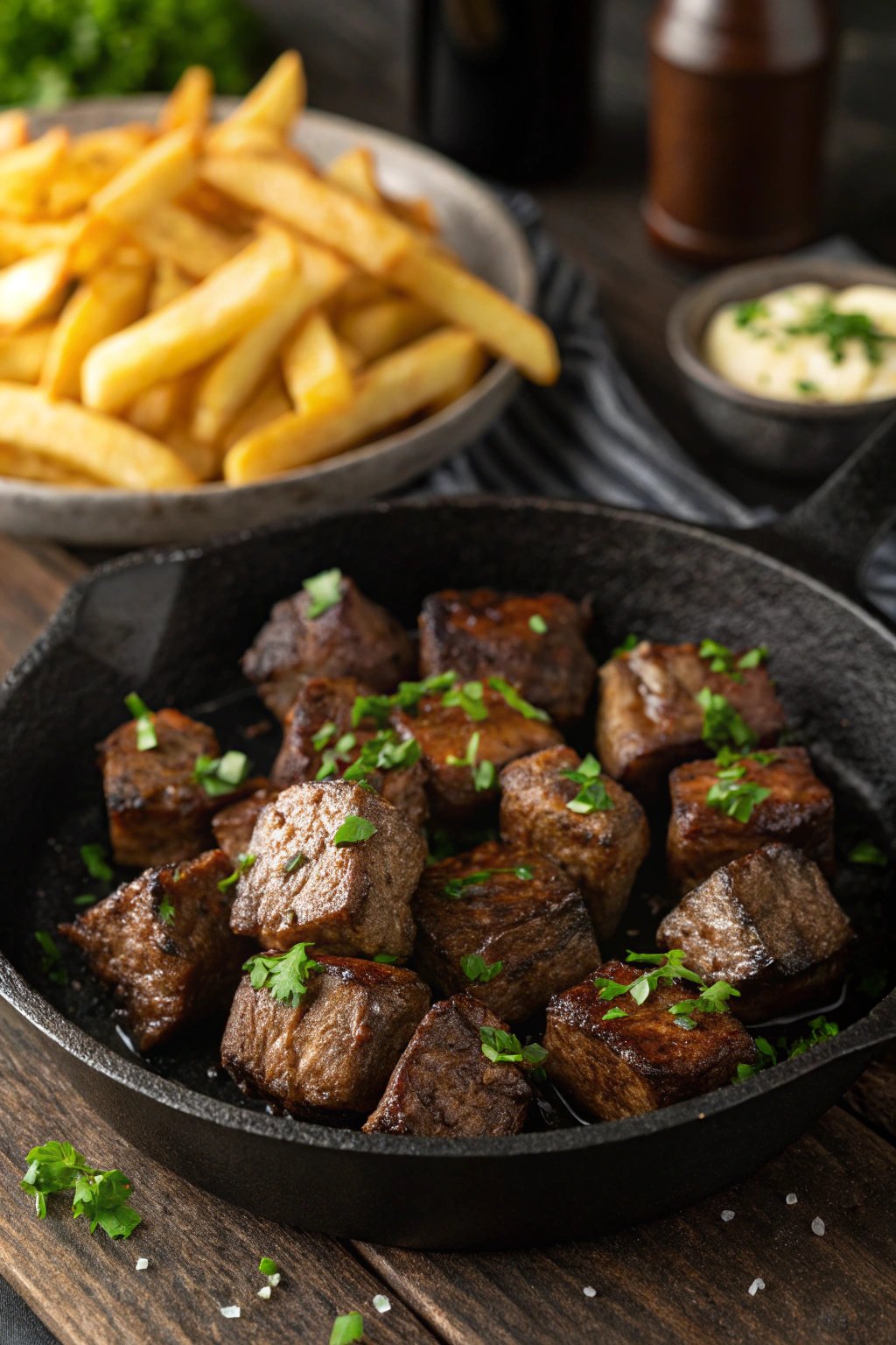 Air Fryer Juicy Steak Bites Recipe - Easy & Delicious
