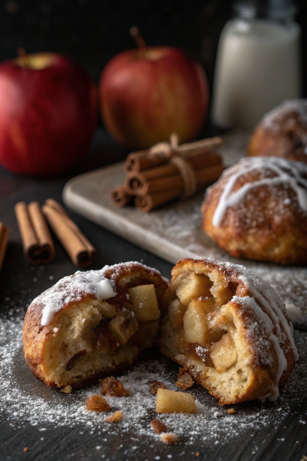 Glazed Baked Apple Fritters Recipe