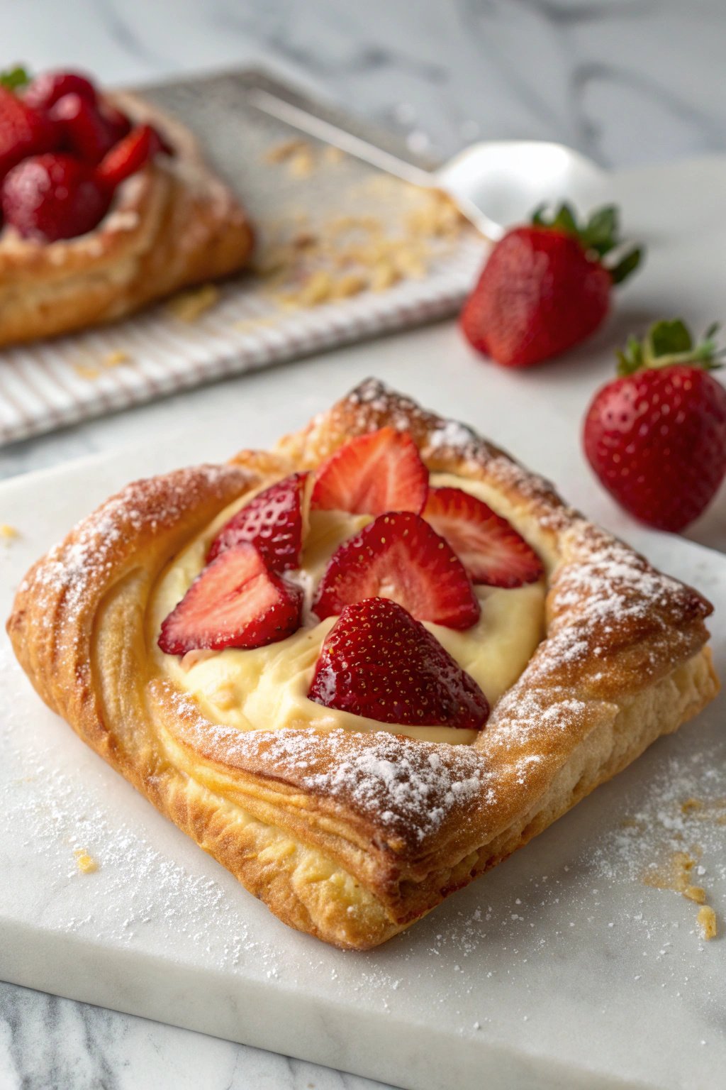 Flaky Strawberry Danish Pastry Recipe Delight