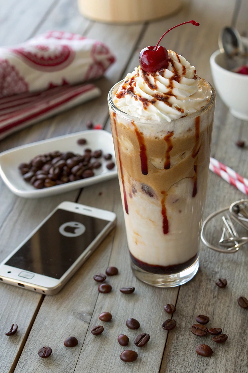 Refreshing Cherry Vanilla Iced Latte Recipe
