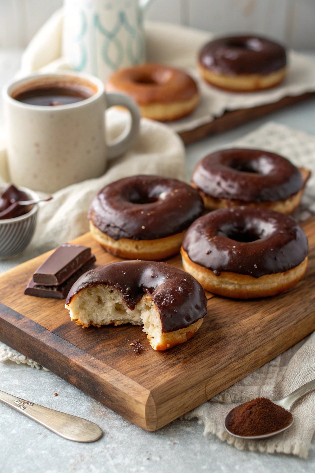 Chocolate Glazed Cake Donuts Recipe Delight