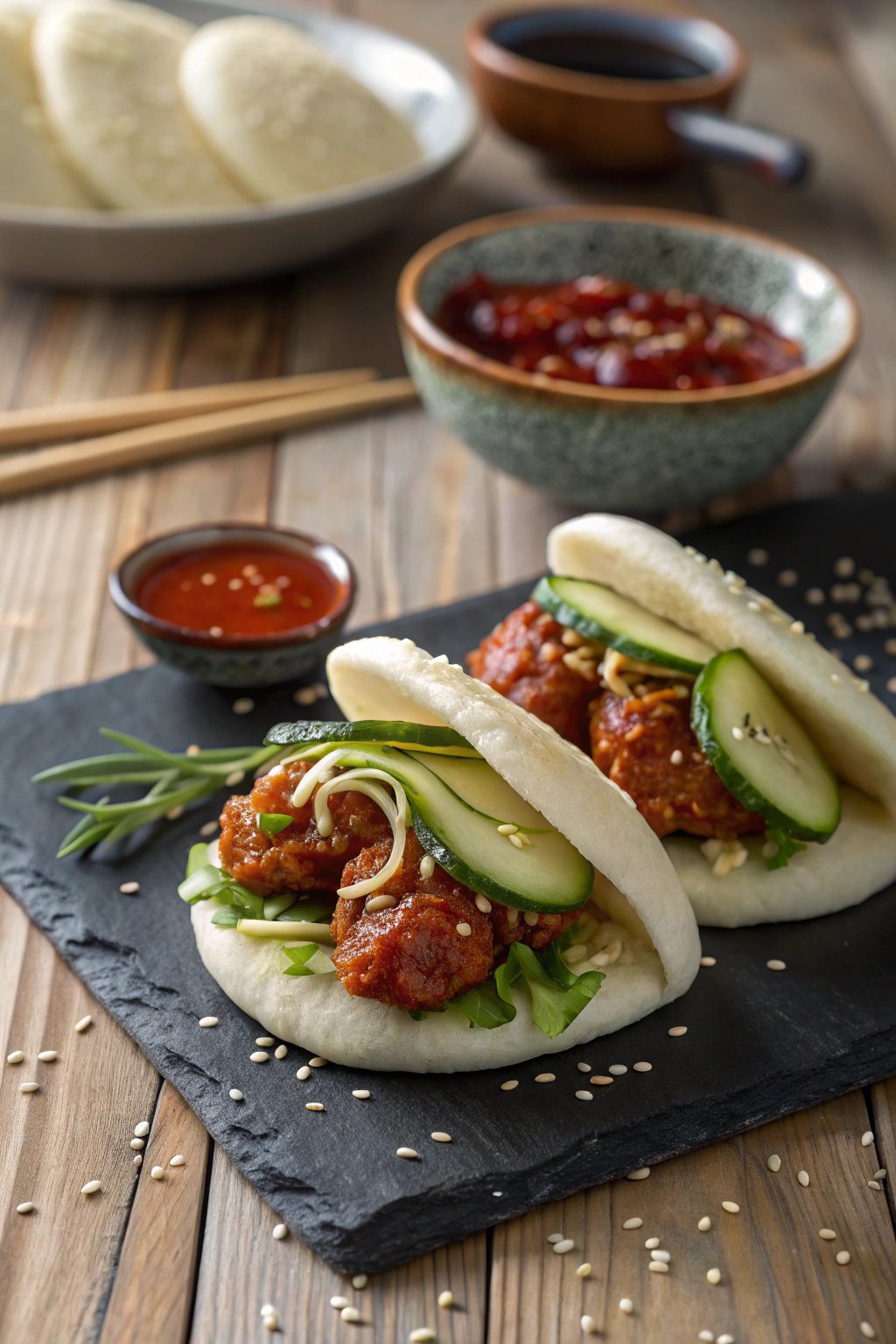 Flavor-Packed Korean Chicken Bao Buns Recipe