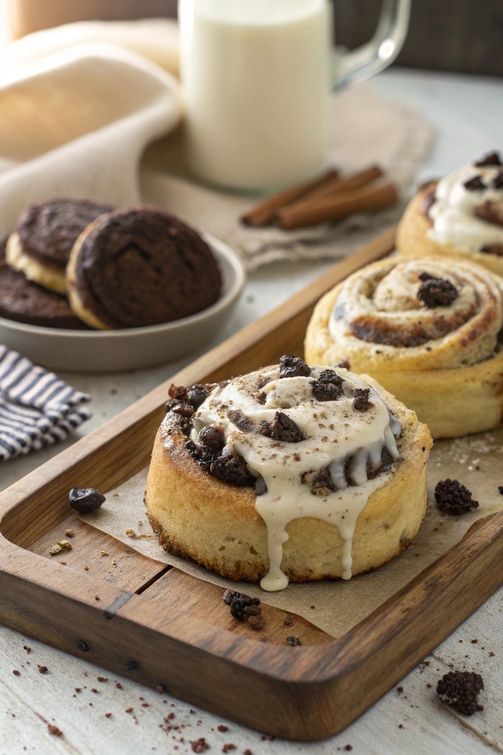Cookies & Cream Cinnamon Rolls Recipe