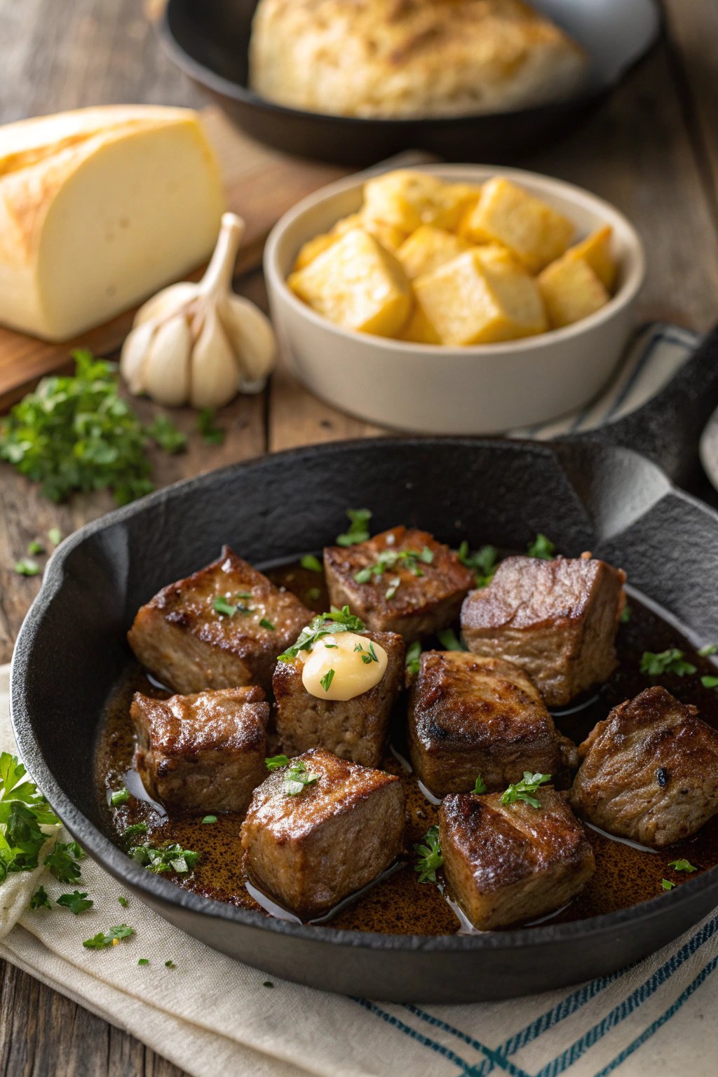 Cajun Garlic Butter Steak Bites: A Flavorful Delight