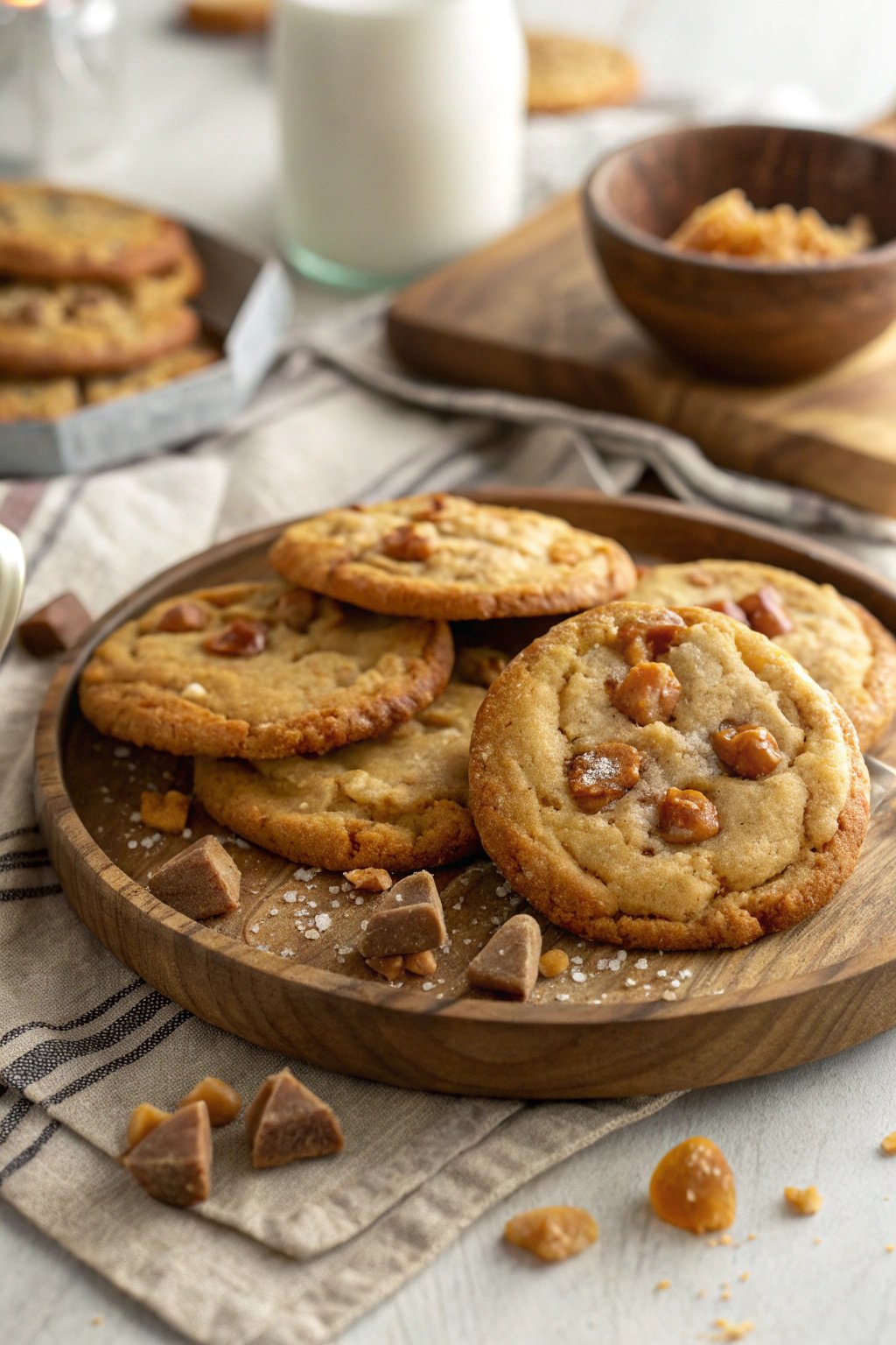 Brown Butter Toffee Cookies Recipe | Deliciously Rich