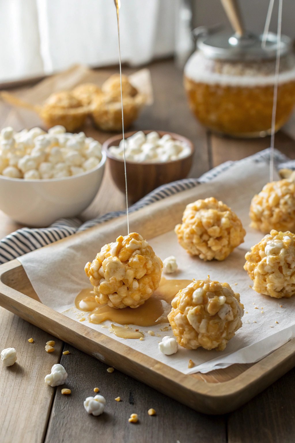 Sweet Marshmallow Popcorn Balls Recipe - Easy Treats