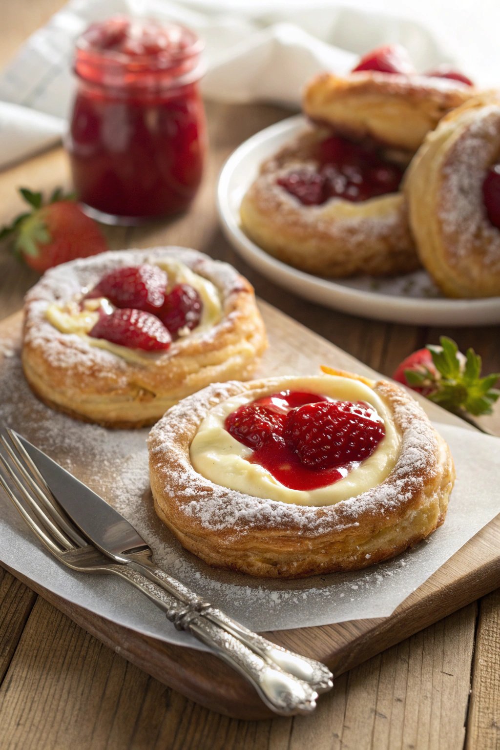 Strawberry Danish with Cream Cheese Recipe Delight