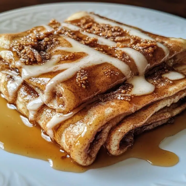 Cinnamon Roll Protein Crepes Recipe for Breakfast