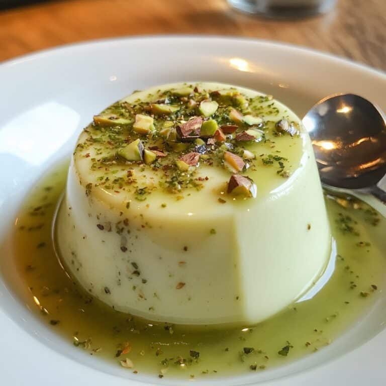 Silky Pistachio Panna Cotta Recipe Delight