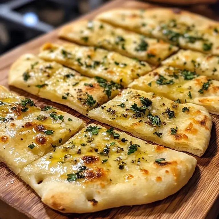 Air Fryer Garlic Flatbread – Quick & Delicious