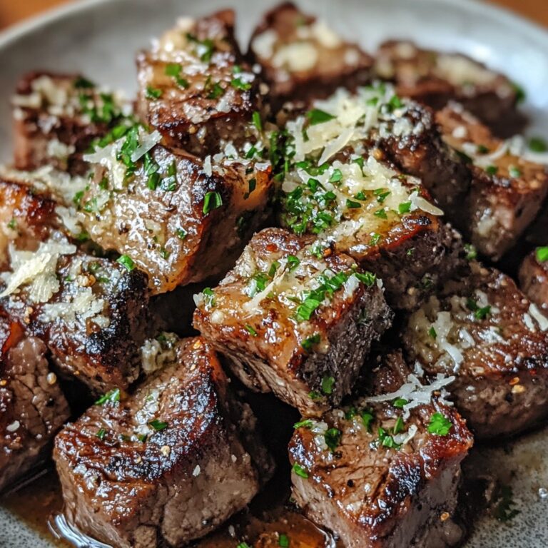 Flavor-Packed Garlic Butter Steak Bites with Parmesan