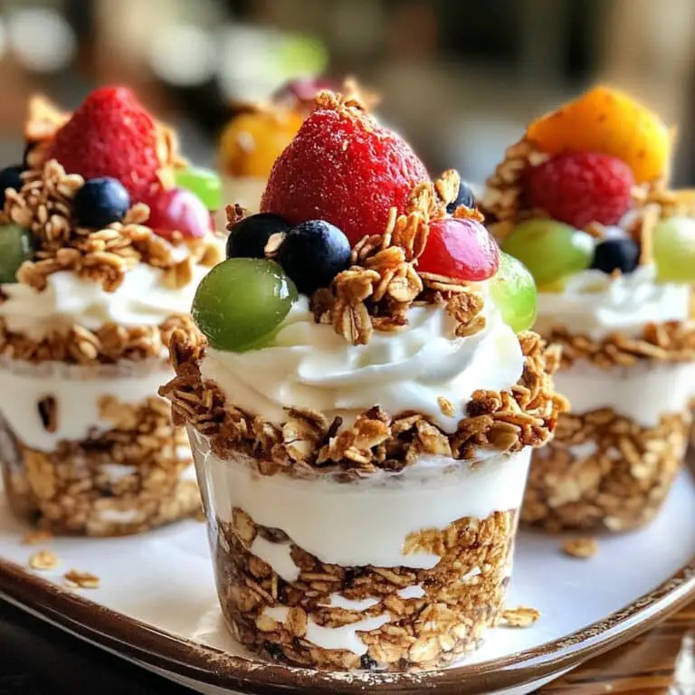 Frozen Yogurt Granola Cups Recipe Delight
