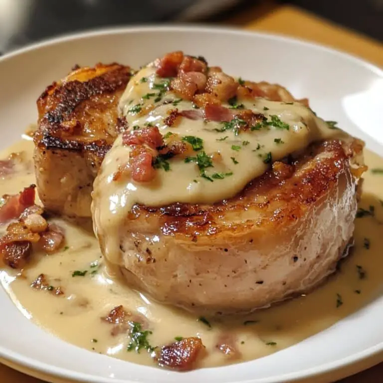 Creamy Bacon Pork Chops: A Delicious Main Course