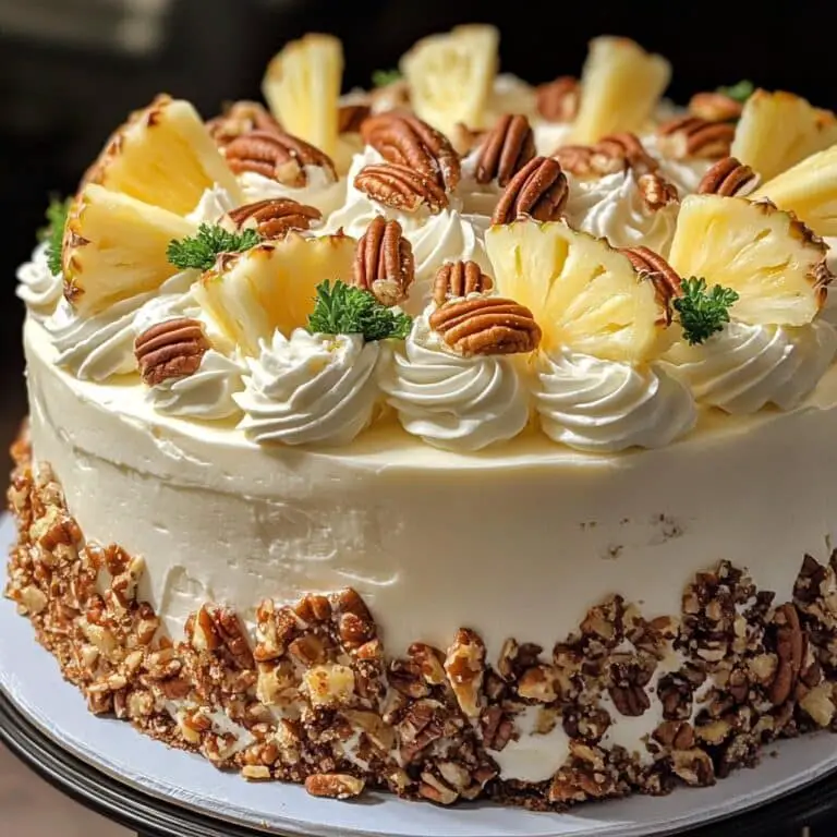 Southern Creamy Pineapple Pecan Cake Recipe
