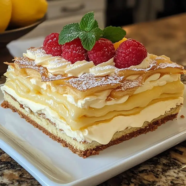 No-Bake Lemon Eclair Cake Recipe – Simple & Delicious