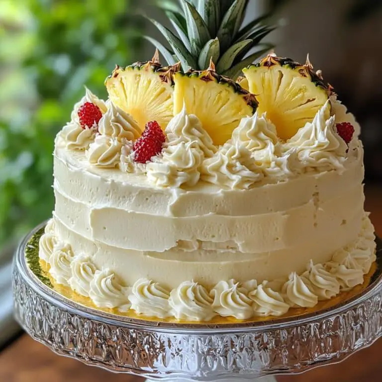 Heavenly White Chocolate Pineapple Cake Recipe