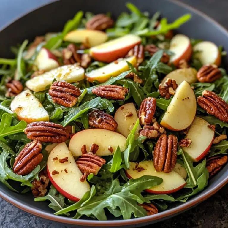 Arugula Apple Salad With Maple Pecans Recipe