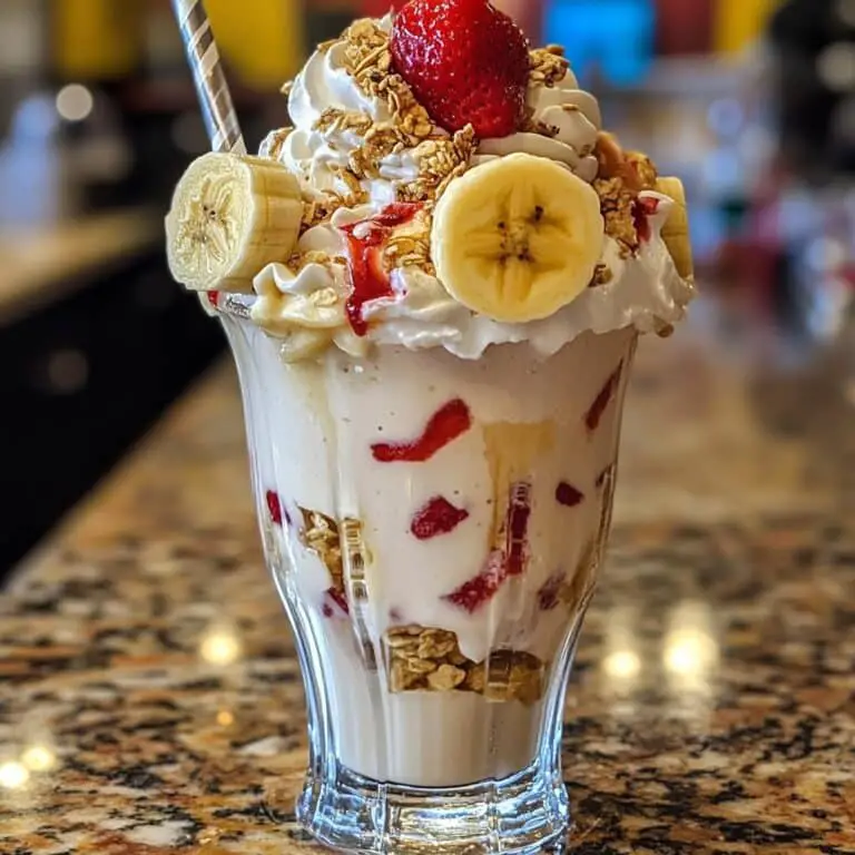 Ultimate Banana Split Milkshakes Recipe