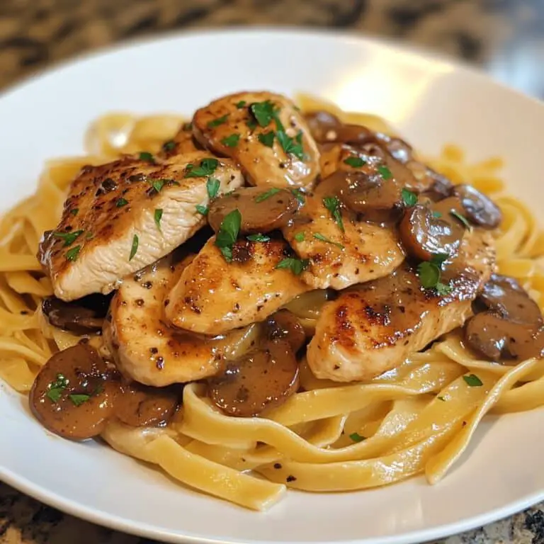 Chicken Marsala Fettuccine Recipe | Classic Italian Dish