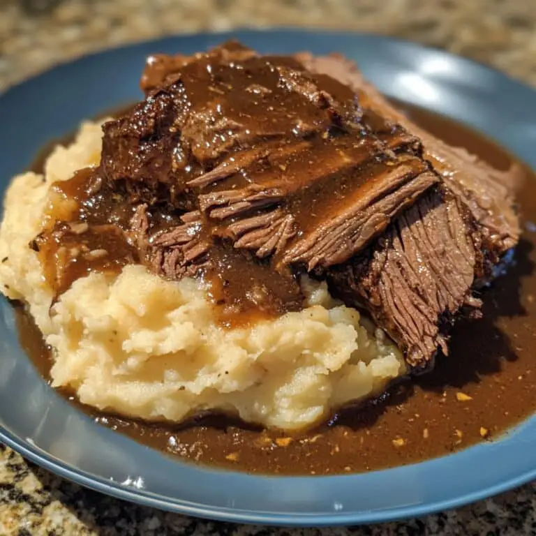 Pot Roast over Mashed Potatoes Recipe