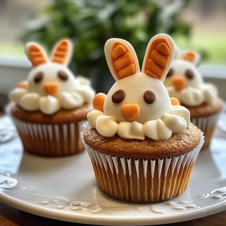 Easter Bunny Carrot Cupcakes