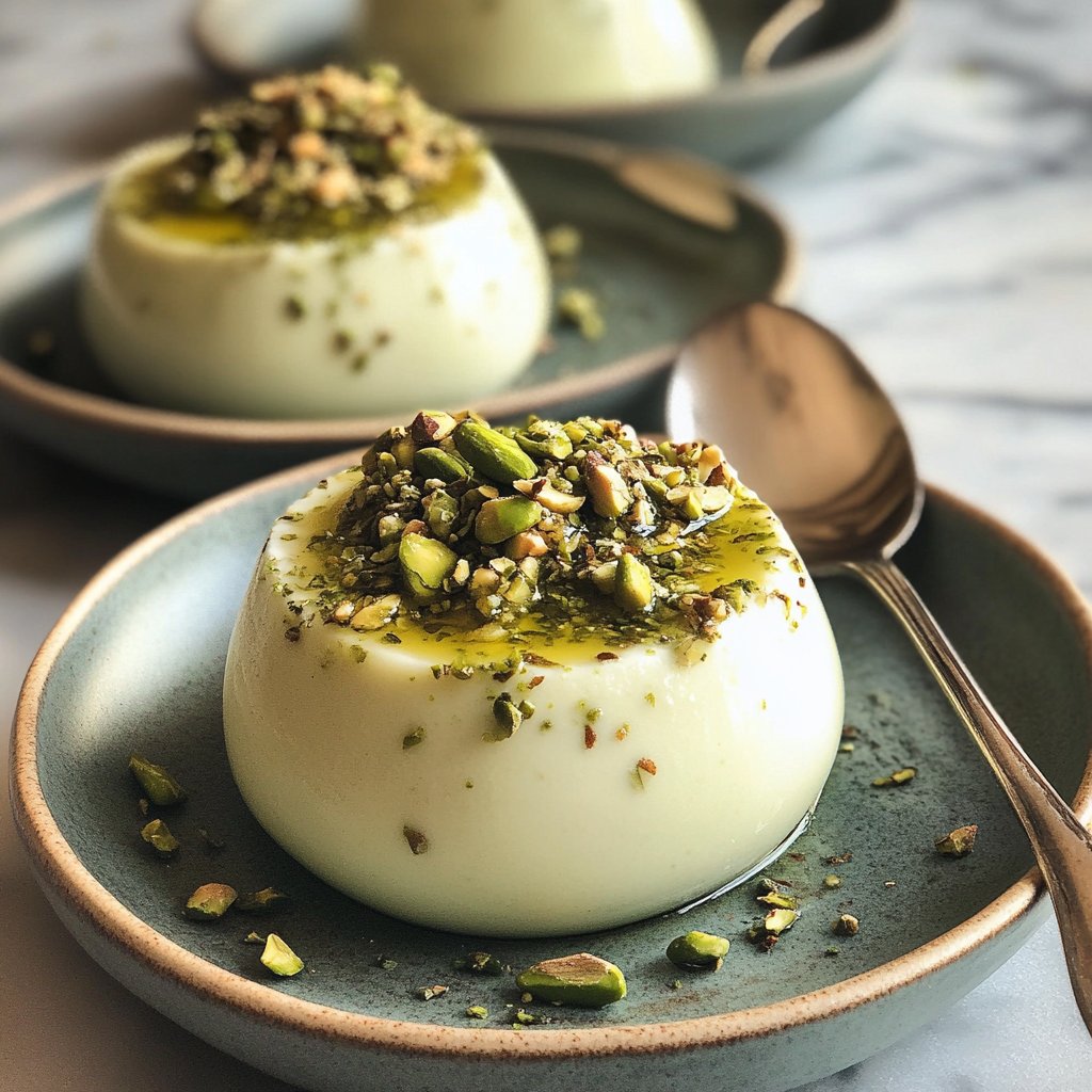 Silky Pistachio Panna Cotta Recipe Delight