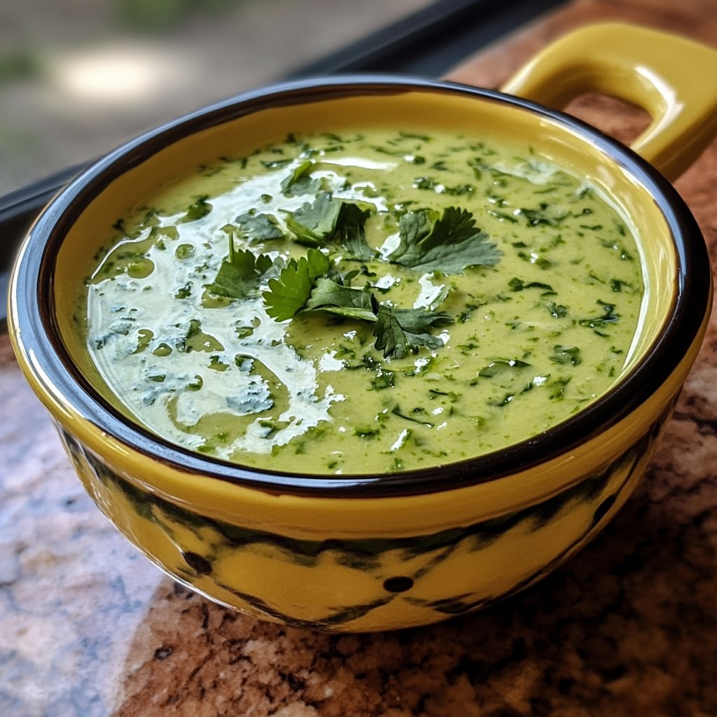 Creamy Garlic Lime Cilantro Sauce Recipe